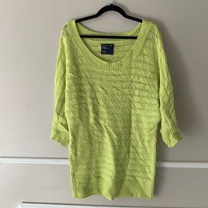 American Eagle Neon Green Sweater